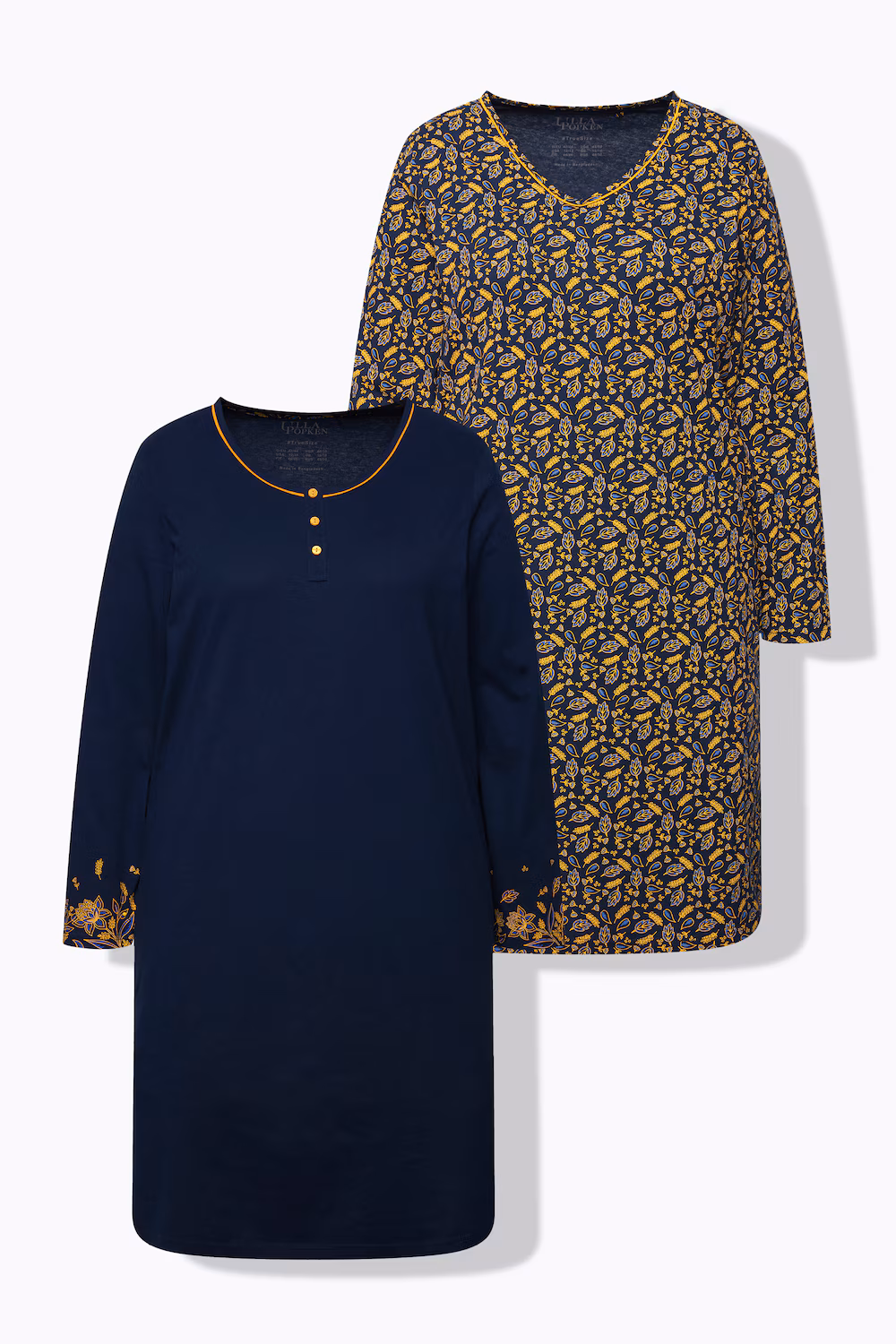 Bild von Große Größen Bigshirts, Damen, blau, Größe: 50/52, Baumwolle, Ulla Popken