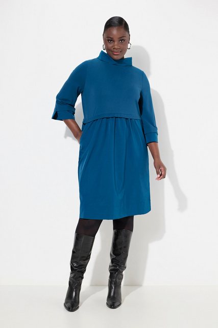 Bild von Grosse Grössen Kleid, Damen, türkis, Größe: 42/44, Synthetische Fasern/Viskose/Polyester, Ulla Popken