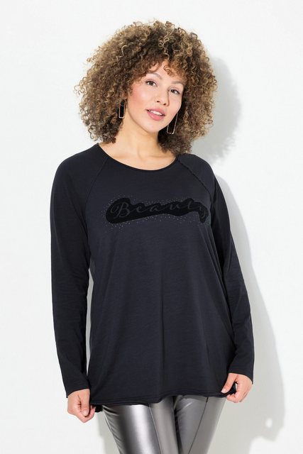 Bild von Große Größen Shirt, Damen, schwarz, Größe: 42/44, Baumwolle, Ulla Popken