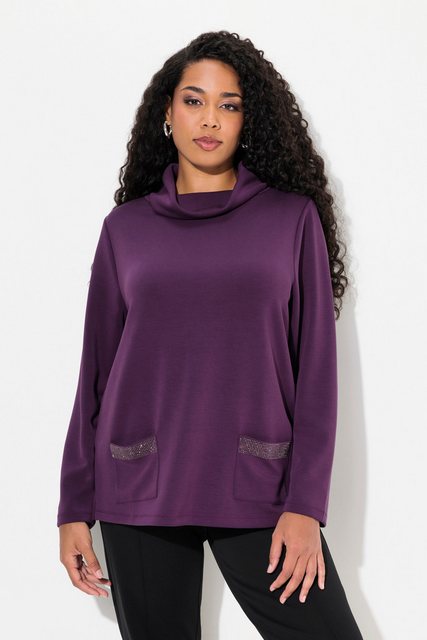 Bild von Große Größen Sweatshirt, Damen, lila, Größe: 50/52, Synthetische Fasern/Polyester, Ulla Popken