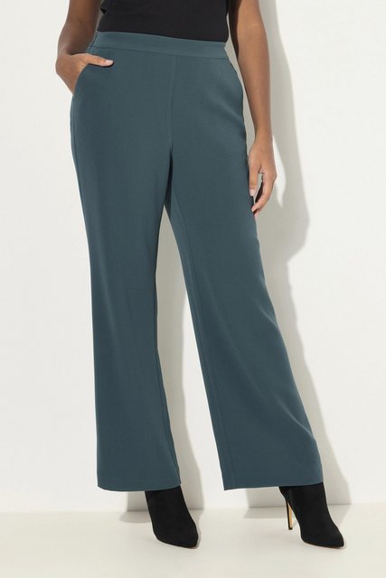Bild von Große Größen Anzughose, Damen, türkis, Größe: 48, Kunstseide/Polyester, Ulla Popken