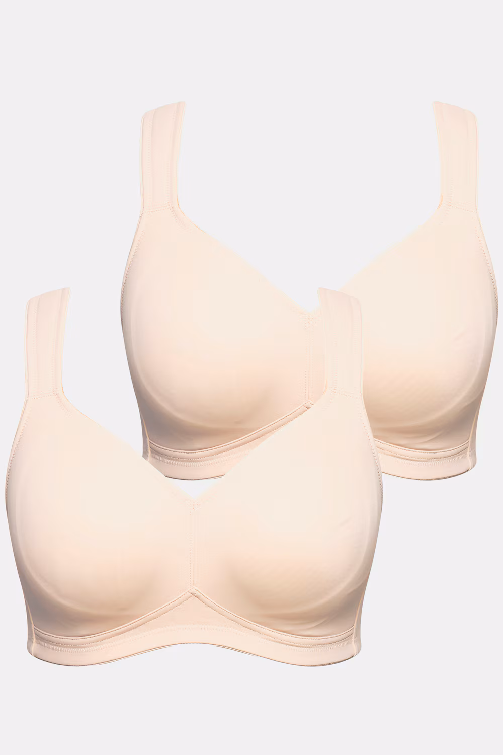 Bild von Große Größen Mikrofaser-BH, Damen, beige, Größe: 95C, Synthetische Fasern/Elasthan, Ulla Popken