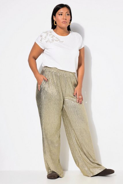 Bild von Große Größen Glitzerhose, Damen, gelb, Größe: 54, Polyester, Studio Untold
