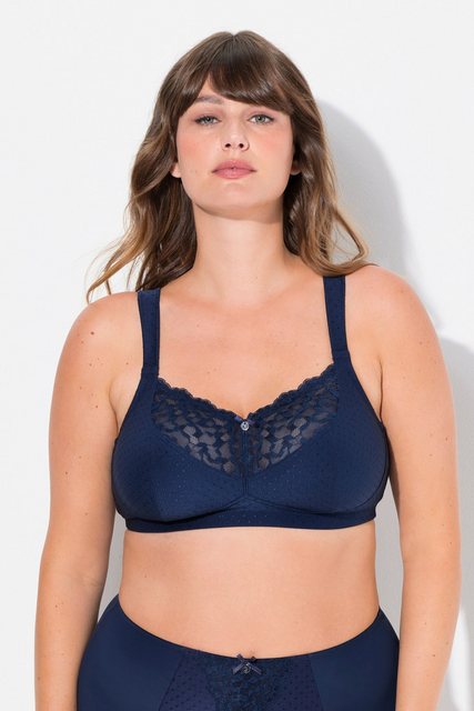 Bild von Große Größen Komfort-BH, Damen, blau, Größe: 105D, Synthetische Fasern/Elasthan, Ulla Popken