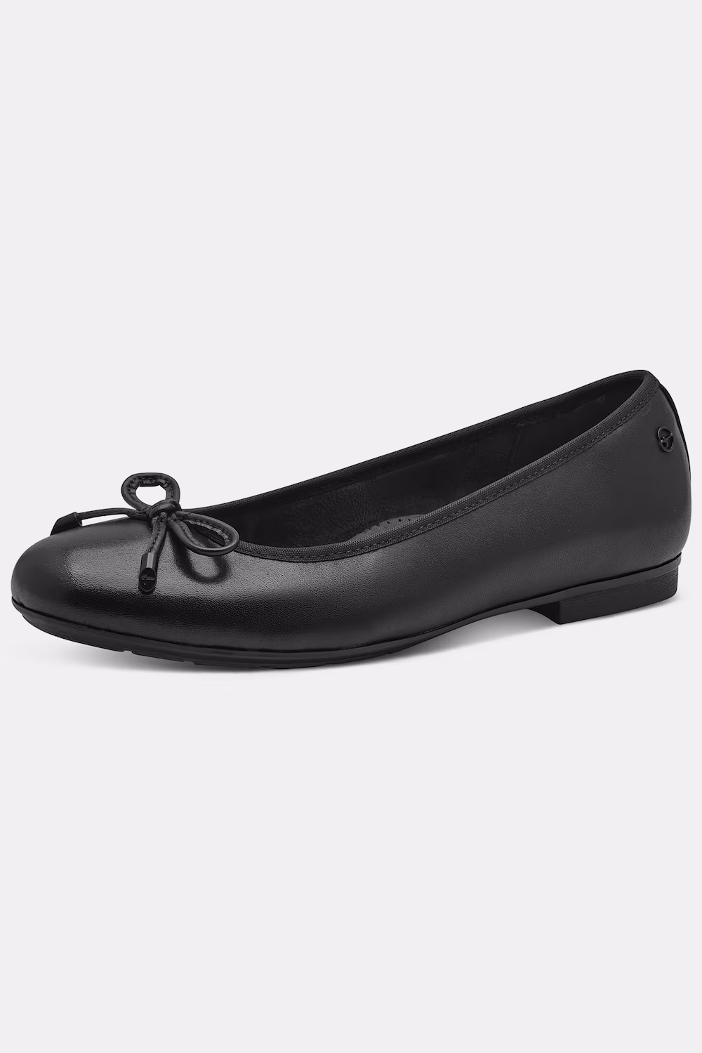 Bild von Große Größen Leder-Ballerinas, Damen, schwarz, Größe: 37, Leder/Sonstige/Synthetische Fasern, Ulla Popken
