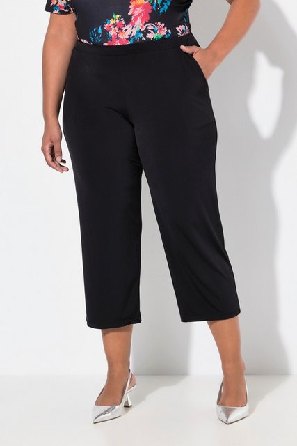 Bild von Grosse Grössen 7/8-Jerseyhose, Damen, schwarz, Größe: 50/52, Polyester, Ulla Popken