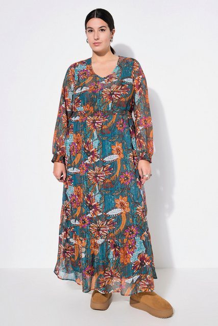 Bild von Große Größen Maxikleid, Damen, türkis, Größe: 54/56, Polyester, Studio Untold