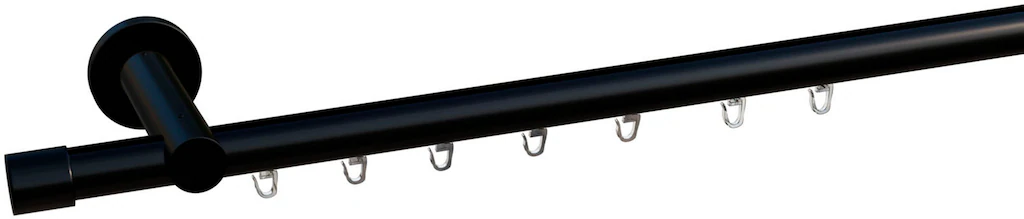 Bild von Gardinenstange INDEKO "Bern", silber (satin, silberfarben), L:330cm, Gardinenstangen, Innenlauf Komplett-Set inkl. Gleitern und Montagematerial