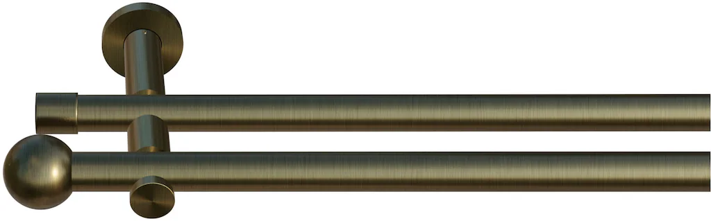 Bild von Gardinenstange INDEKO "Colombes", silber (messing, antik), L:140cm, Eisen, Gardinenstangen