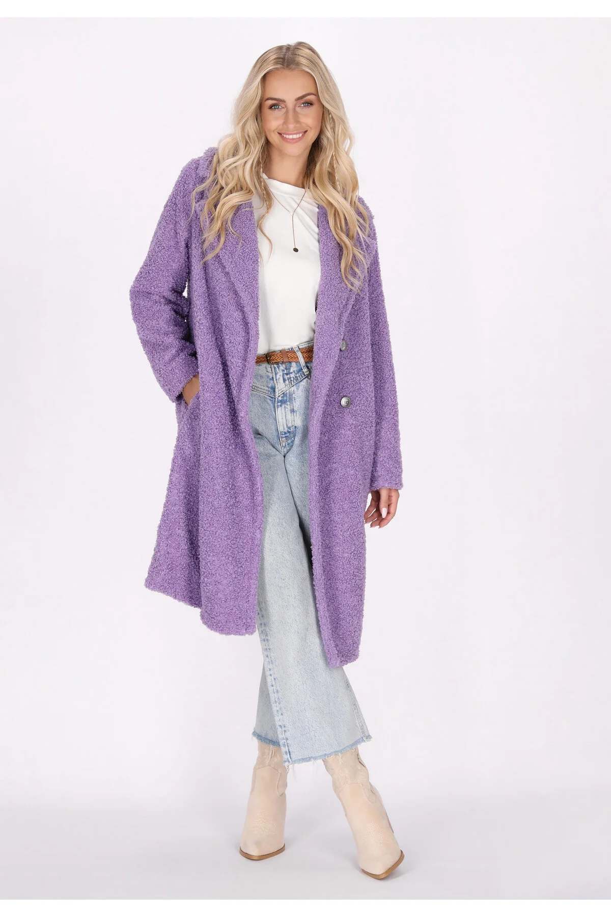 Bild von IZIA Mantel Lila Parka für Damen - L