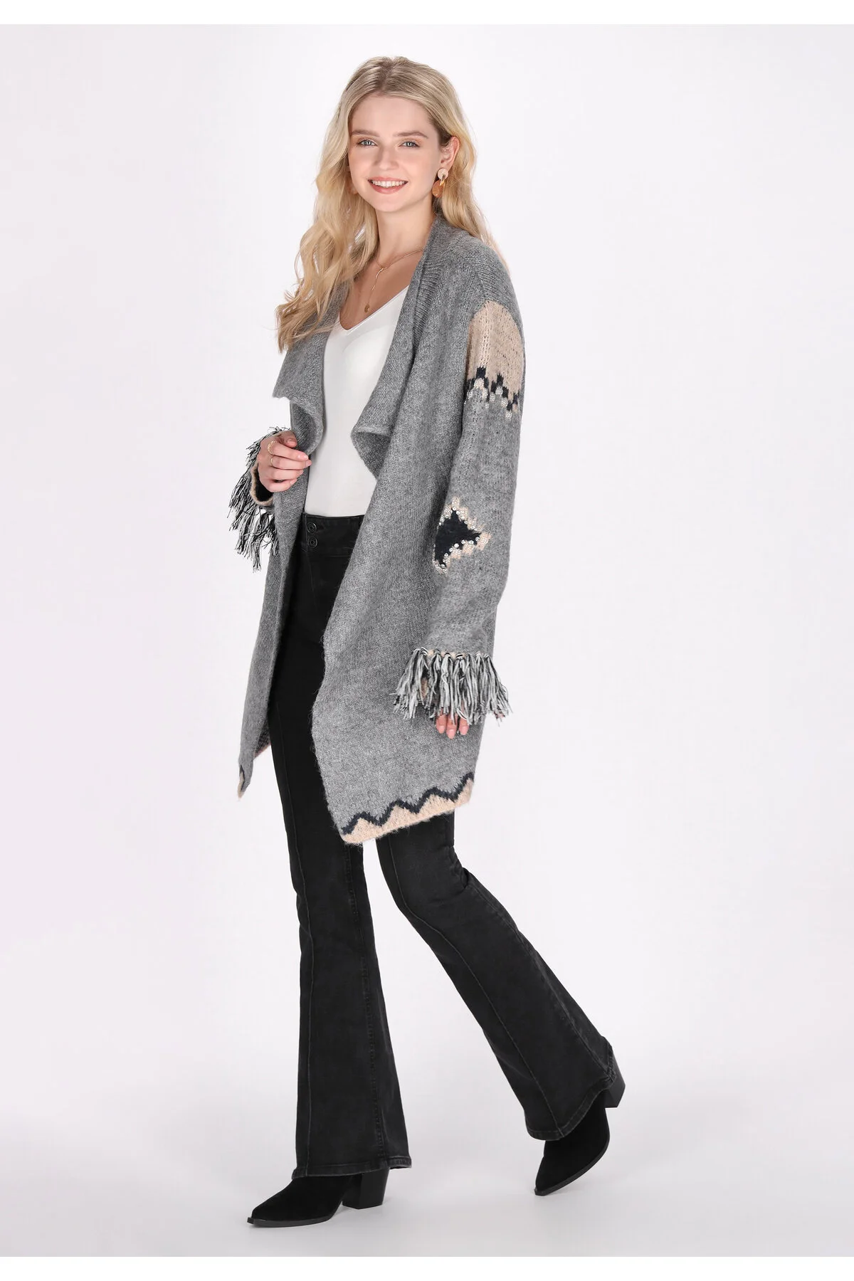 Bild von IZIA Pullover Grau Regular Fit für Damen - M/L