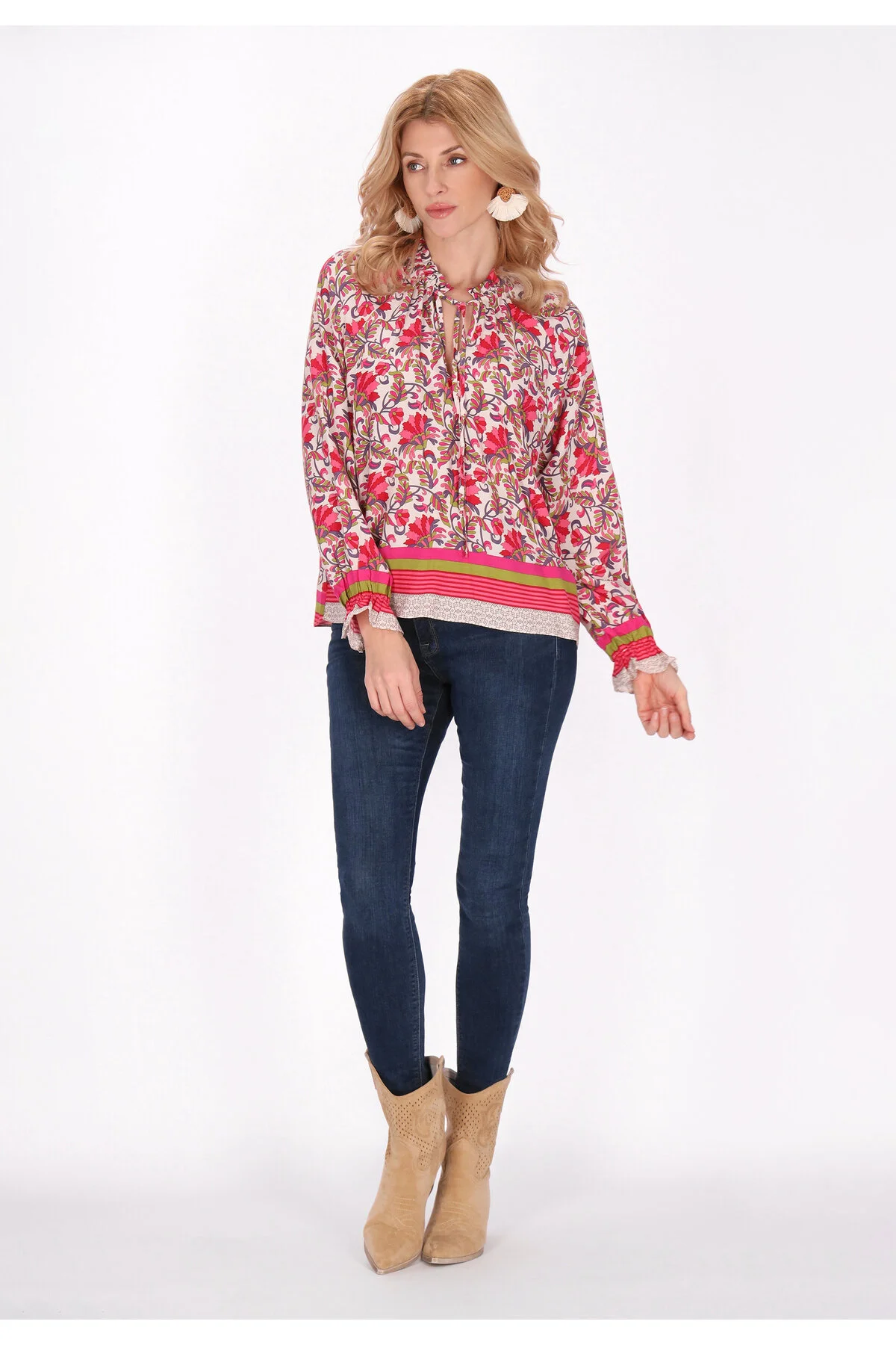 Bild von USHA Bluse Mehrfarbig für Damen - M