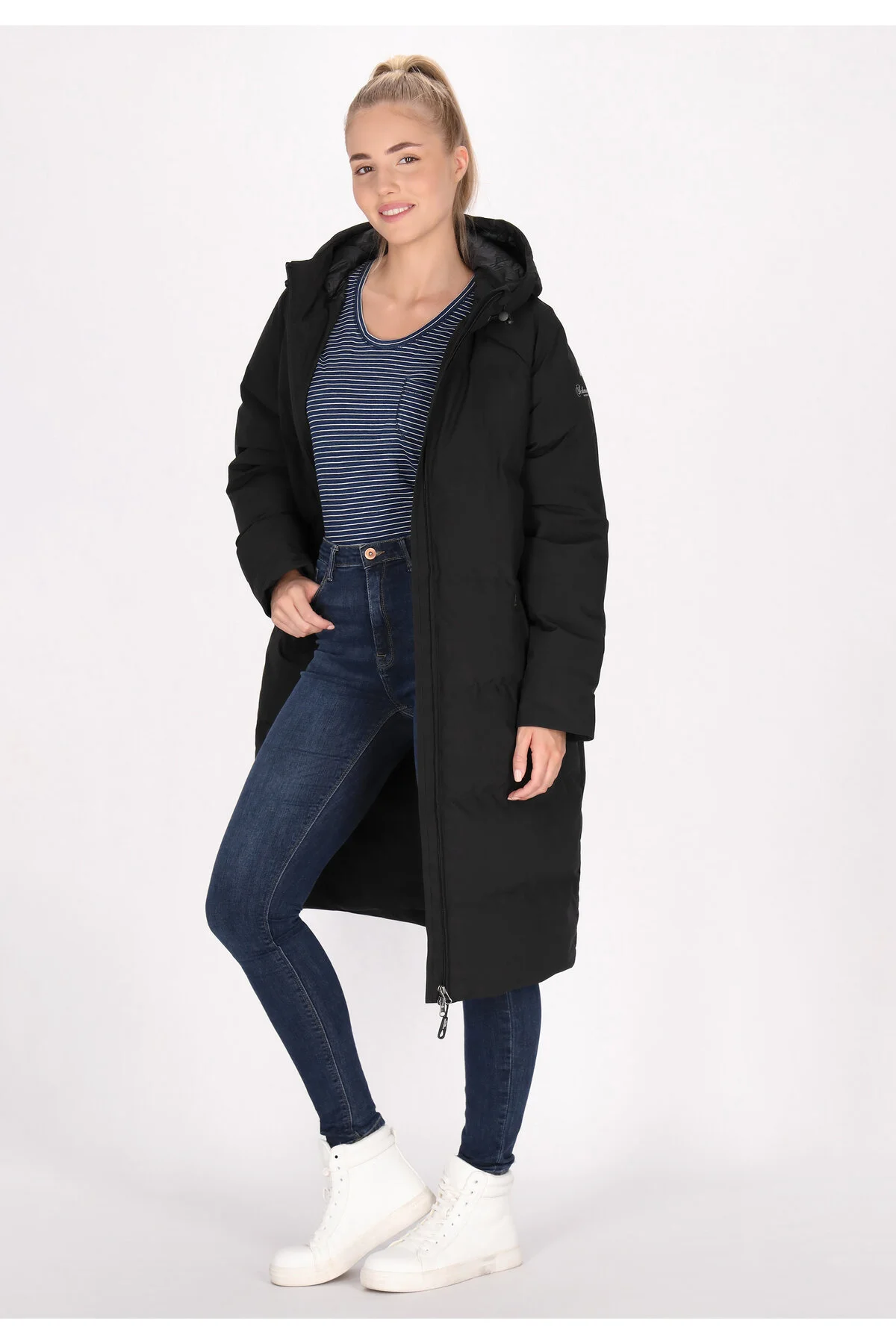 Bild von Schmuddelwedda Mantel Schwarz Parka für Damen - 2XL