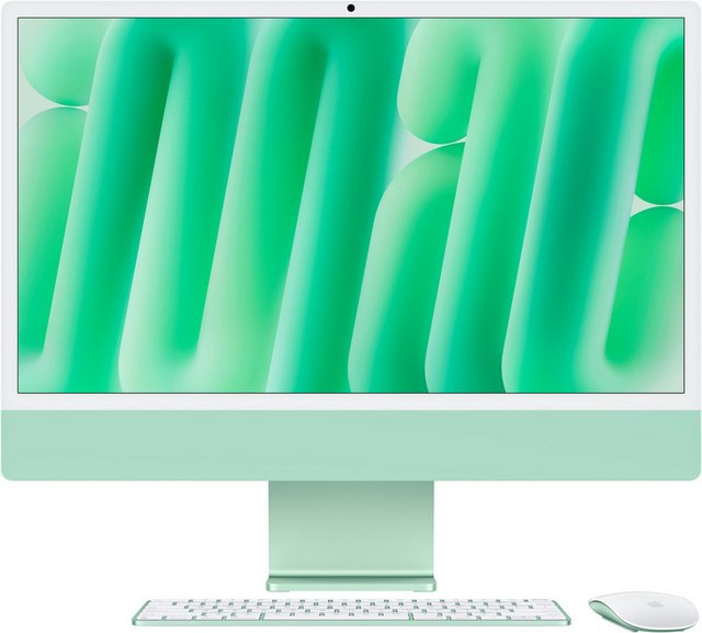 Bild von APPLE iMac Z1EN 59,62cm 23,5Zoll Standardglas M4 10C CPU/10C GPU/16C N.E. 16GB 512GB SSD Gbit Eth MM NumKey TID DE Grün (Z1EN-MWV03D/A-07FTMX)
