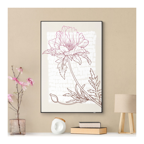 Bild von Wechselbild Blumenlinie mit Farbverlauf II – Vielseitige Wandgestaltung
