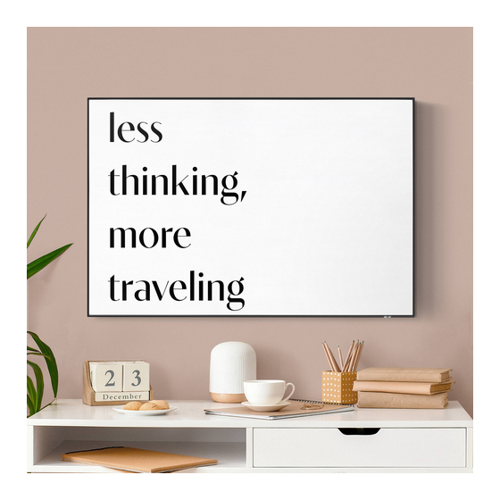 Bild von Akustik-Wechselbild less thinking, more traveling