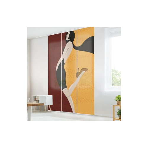 Bild von Bilderdepot24 Schiebegardine "Die Goldenen Zwanziger" – Moderne Eleganz für Ihr Zuhause