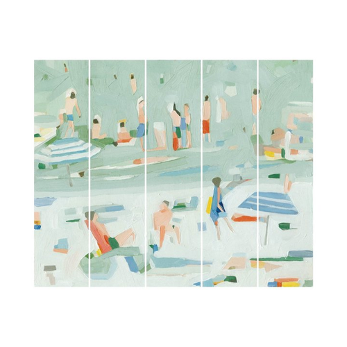 Bild von Bilderdepot24 Schiebegardine modern Flächenvorhang blickdicht Sommer Konfetti II