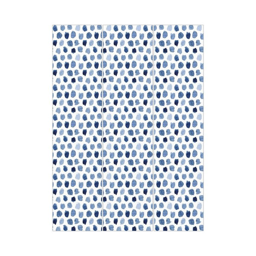 Bild von Bilderdepot24 Schiebegardine Flächenvorhang Aquarell Kleckse Indigo