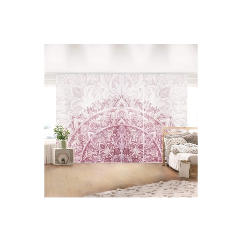 Bild von Bilderdepot24 Schiebegardine Flächenvorhang Mandala Aquarell Ornamente in Rot