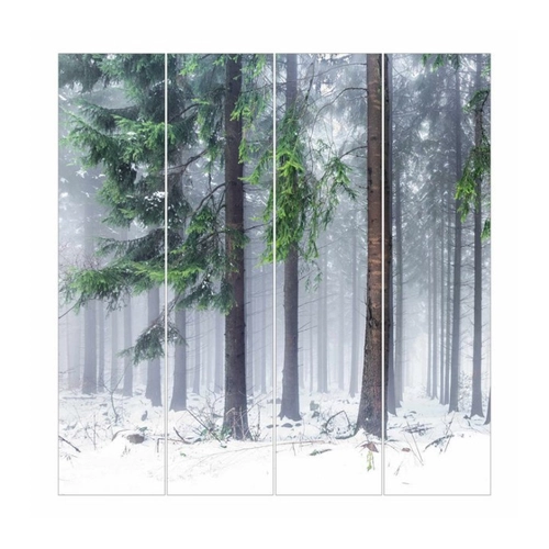 Bild von Bilderdepot24 Schiebegardine - Nadelbäume im Winter