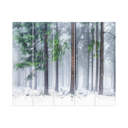 Bild von Bilderdepot24 Schiebegardine modern Flächenvorhang Nadelbäume im Winter