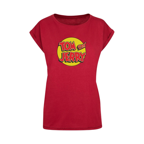 Bild von ABSOLUTE CULT Ladies Tom And Jerry Circle Logo T-shirt für Damen - 2XL