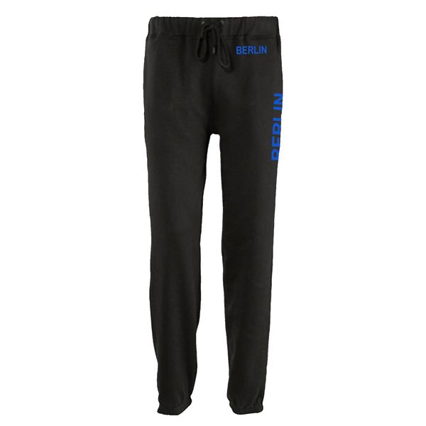 Bild von multifanshop Jogginghose - Berlin blau - Bund & Seite - Druck blau - Trainingshose