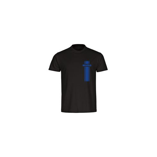 Bild von Multifanshop® Kinder T-Shirt - Bielefeld - Streifen - Druck blau