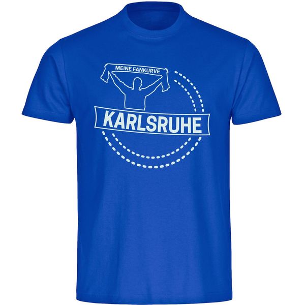 Bild von multifanshop Kinder T-Shirt - Karlsruhe - Meine Fankurve - Druck weiß - Kind