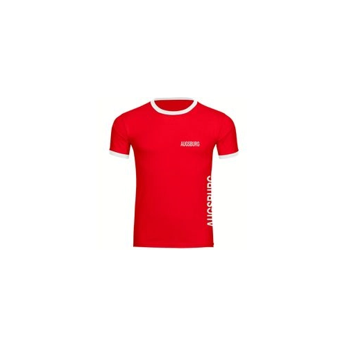Bild von multifanshop Kontrast T-Shirt - Augsburg - Brust & Seite