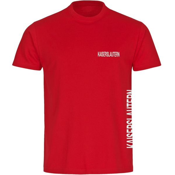 Bild von multifanshop Herren T-Shirt - Kaiserslautern - Brust & Seite - Druck weiß - Männer