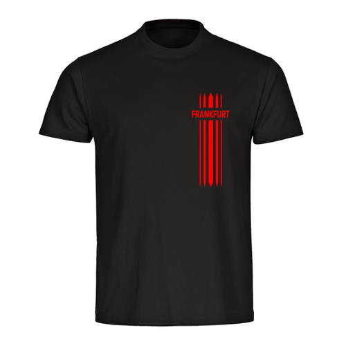 Bild von Multifanshop Kinder T-Shirt - Frankfurt - Streifen - Druck rot für kleine Fans