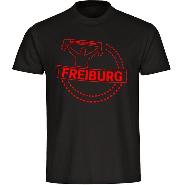 Bild von multifanshop Kinder T-Shirt - Freiburg - Meine Fankurve - Druck rot - Kind