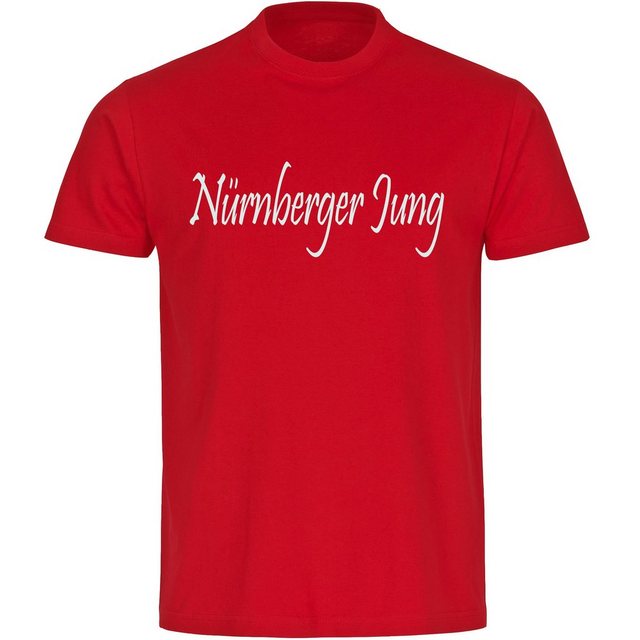 Bild von multifanshop Kinder T-Shirt - Nürnberg - Nürnberger Jung - Druck weiß - Kind