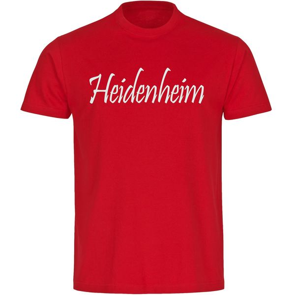 Bild von multifanshop Herren T-Shirt - Heidenheim - Schriftzug - Druck weiß - Männer