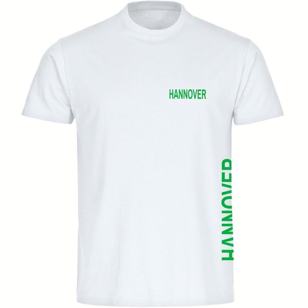 Bild von multifanshop Kinder T-Shirt - Hannover - Brust & Seite - Druck grün - Kind