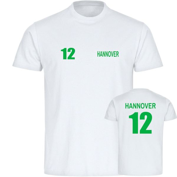 Bild von multifanshop Kinder T-Shirt - Hannover - Trikot Nummer 12 - Druck grün - Kind