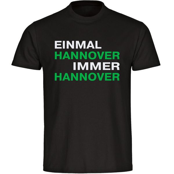 Bild von multifanshop Herren T-Shirt - Hannover - Einmal Immer - Druck grün - Männer