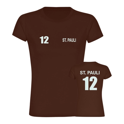 Bild von Multifanshop Damen T-Shirt - St. Pauli - Trikot Nummer 12