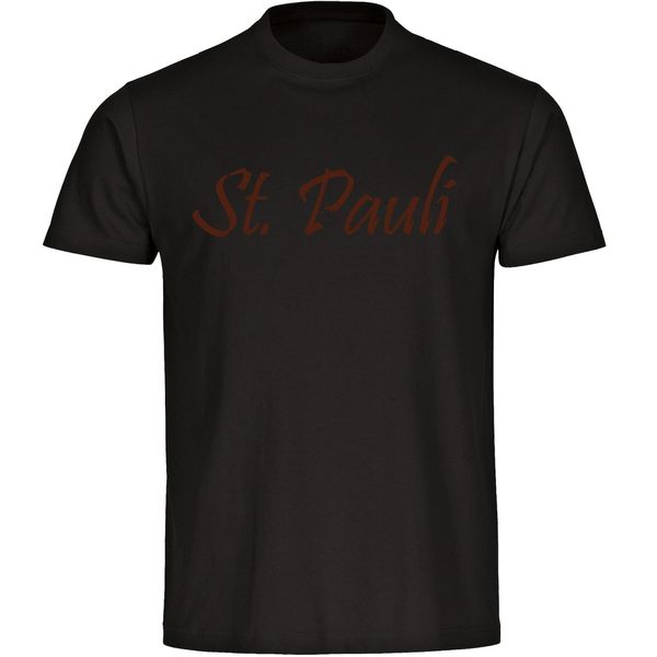 Bild von multifanshop Kinder T-Shirt - St. Pauli - Schriftzug - Druck braun - Kind