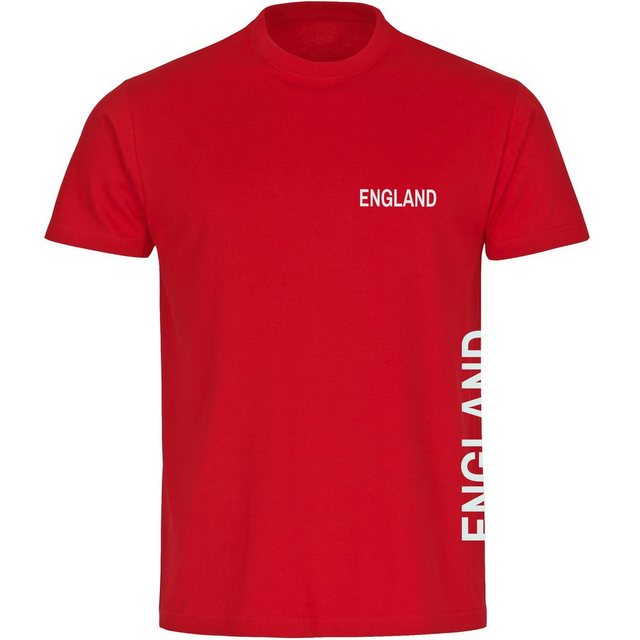 Bild von multifanshop Kinder T-Shirt - England - Brust & Seite - Druck weiß - Kind