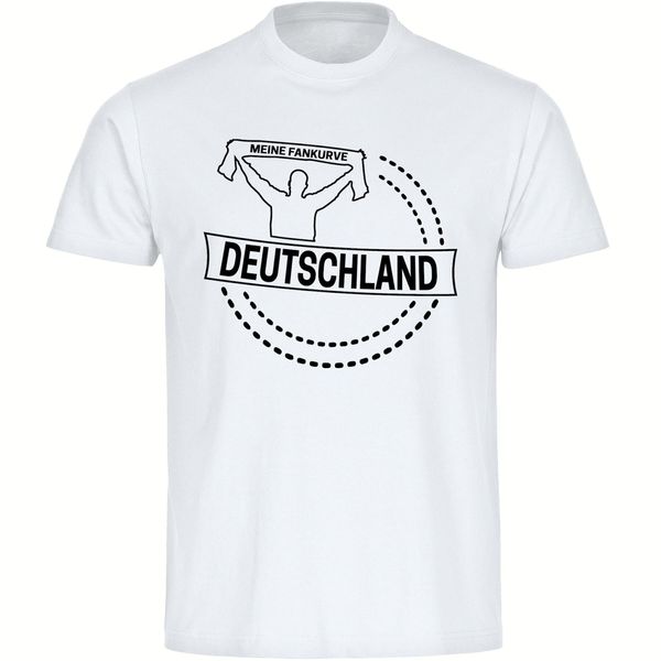 Bild von multifanshop Kinder T-Shirt - Deutschland - Meine Fankurve - Druck schwarz - Kind