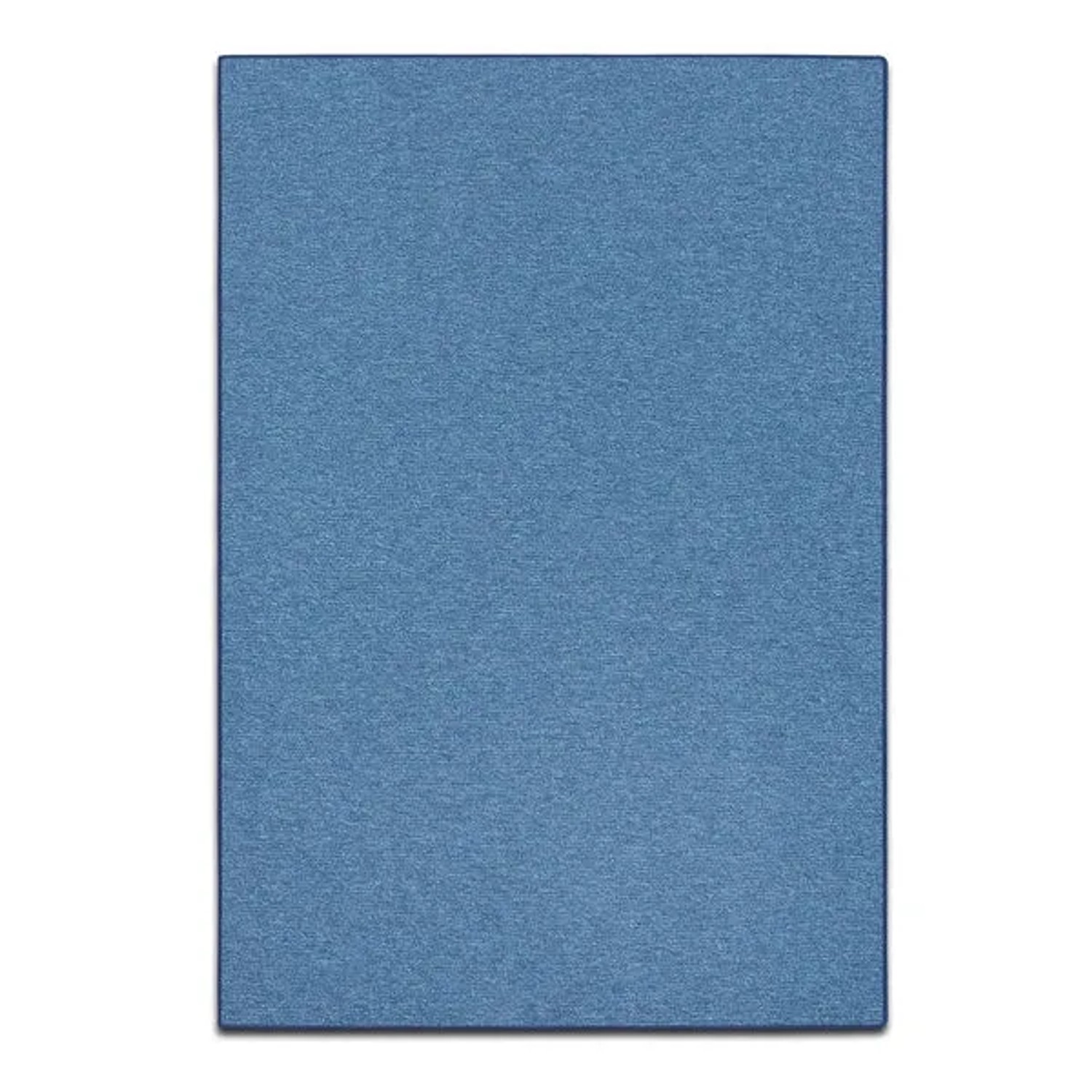 Bild von Karat Teppich London Flacher Schlingenflor Hellblau 100 x 250 cm