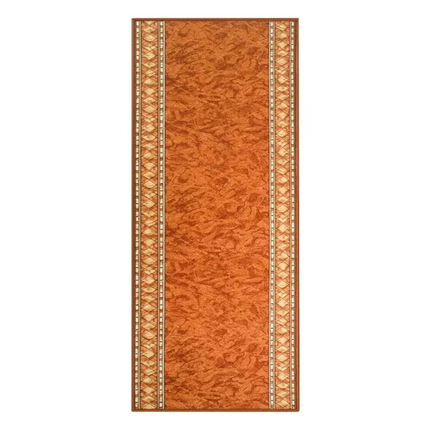 Bild von KARAT Teppichläufer Rügen nach Maß Klassischer Wohnteppich Terra 80 x 250 cm