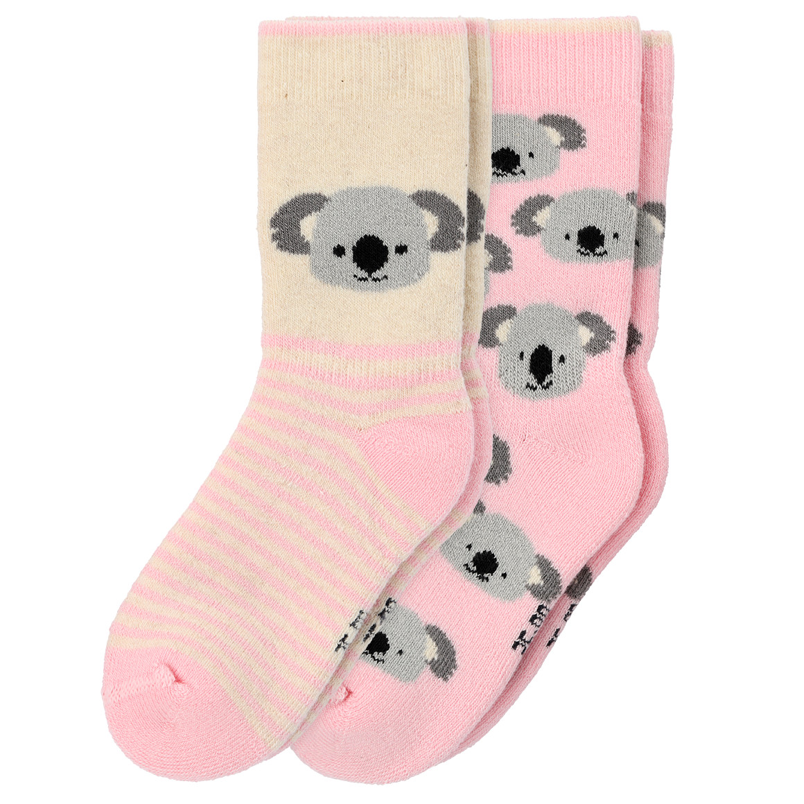 Bild von 2 Paar Baby Socken in verschiedenen Dessins