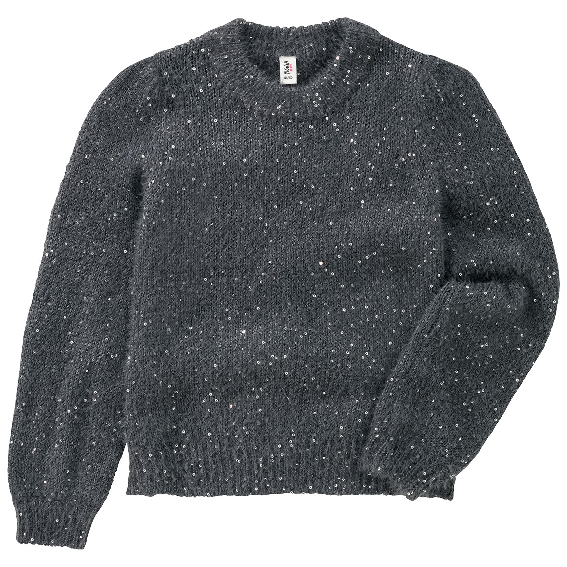 Bild von Mädchen Strickpullover mit Pailletten