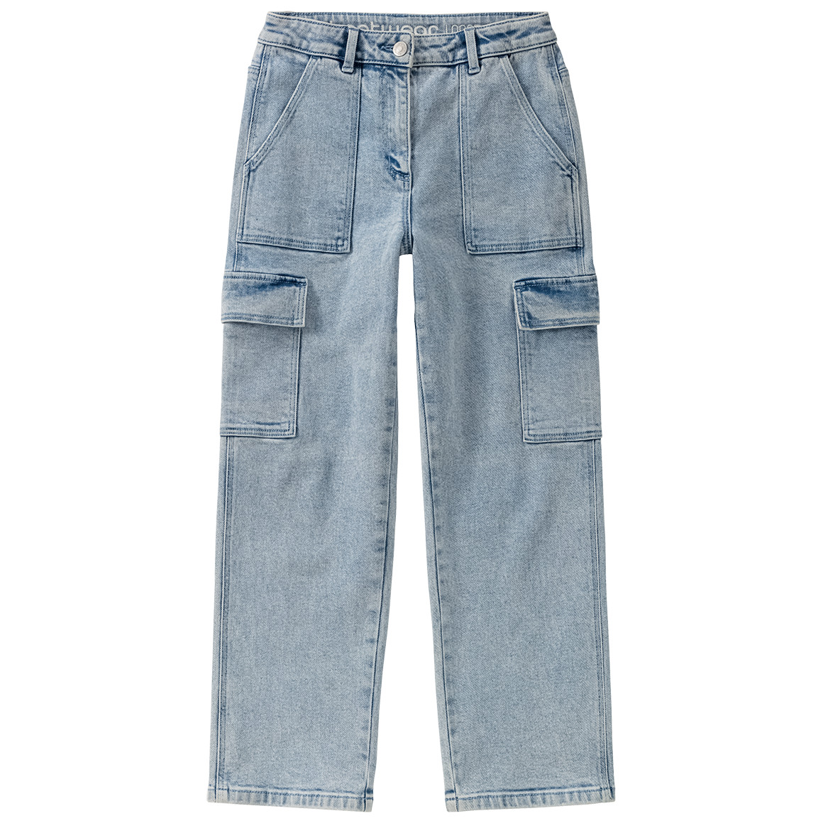 Bild von Mädchen Cargo-Jeans mit geradem Bein