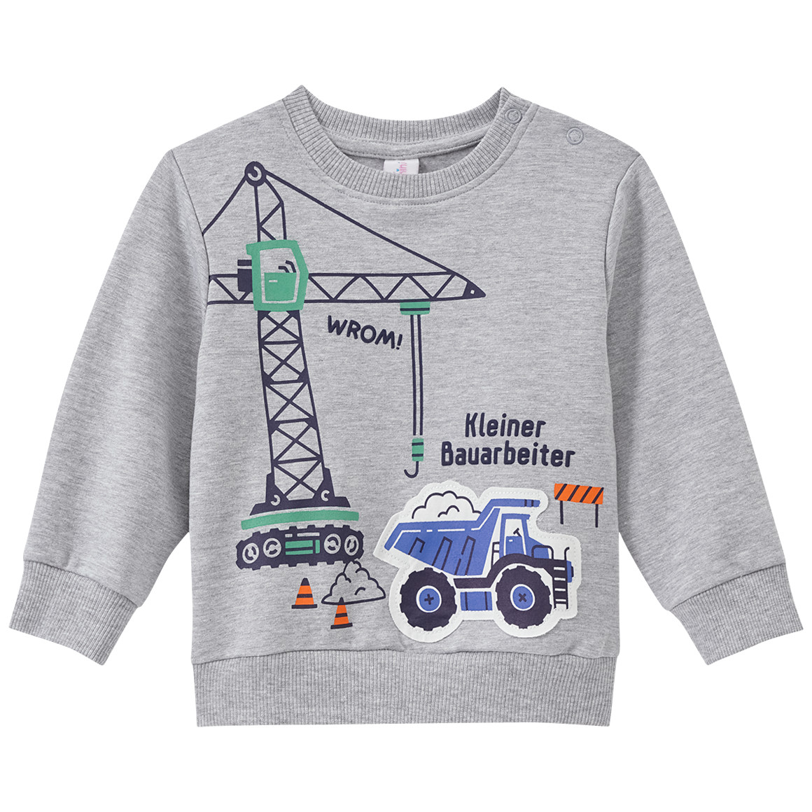 Bild von Baby Sweatshirt mit Kipplaster-Applikation