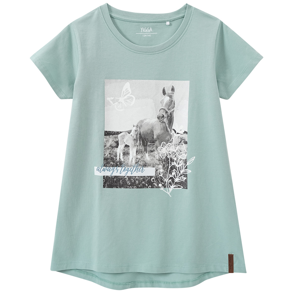 Bild von Mädchen T-Shirt mit Pferde-Motiv
